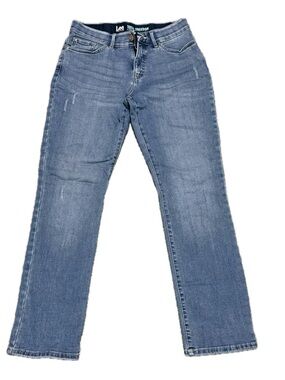 Lee Modern Series Total Freedom Straight Leg Jeans Women’s Comfort Size 8